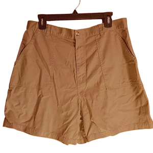 Premier International Shorts Tan Khaki Size 16